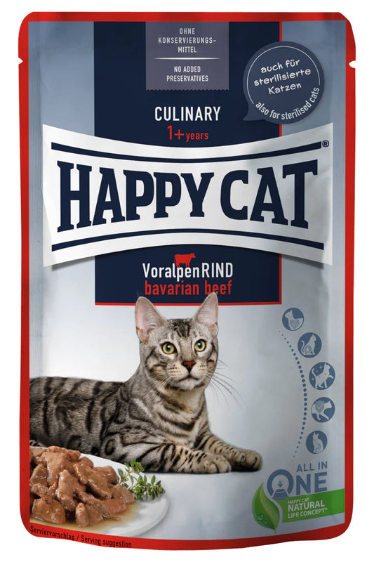 Happy Cat MIS Culinary Bavarian Beef - 85g (Set of 4)