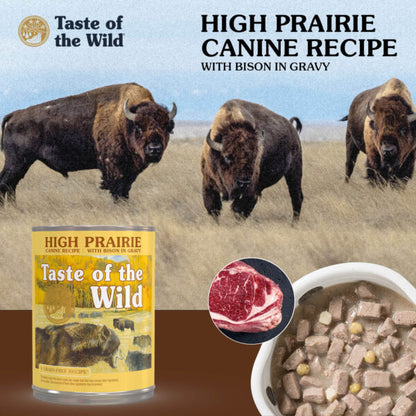 High Prairie Canine Recipe with Bison in Gravy 374gm