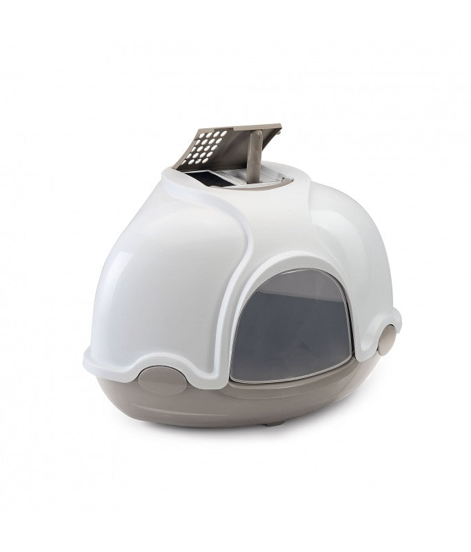 IMAC Ginger Hooded Corner Shaped Litter Tray