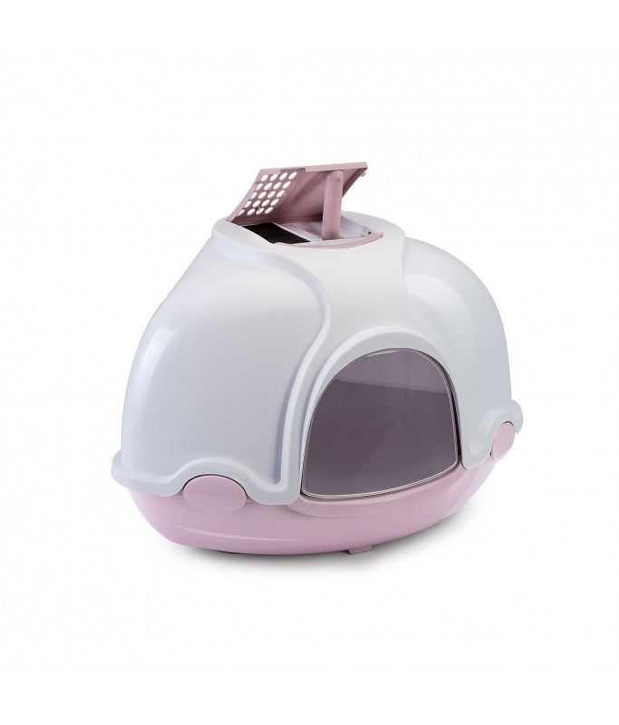 IMAC Ginger Hooded Corner Shaped Litter Tray