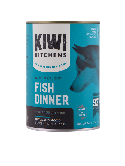 Kiwi Kitchens Wild Caught Fish Dinner Canned Wet Dog Food-375gms