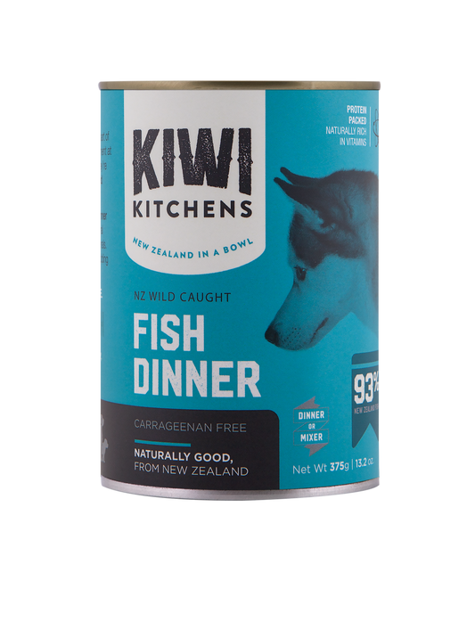Kiwi Kitchens Wild Caught Fish Dinner Canned Wet Dog Food-375gms