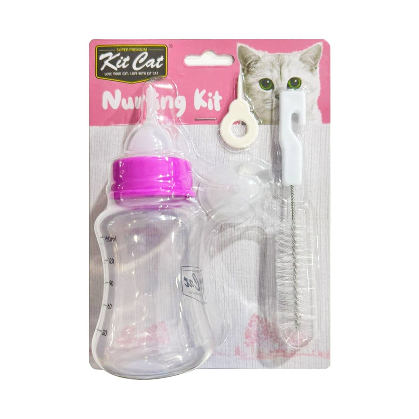 Kit Cat Kitten Milk Replacer 200g + FREE Nursing Kit