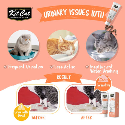 Kit Cat Daily Nutritional Supplement Gel For Cats & Kittens – Urinary Care (120g)