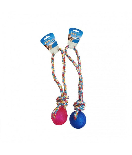 Duvo+ TPR Ball with Rope Handle - 37 cm