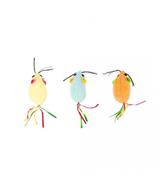 Duvo+ Terry Mouse With Ribbon Tail (3pc pack)