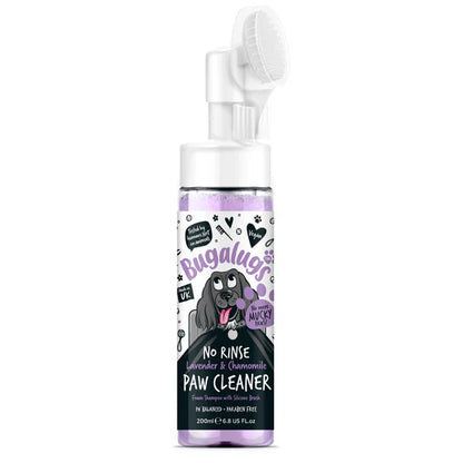 Bugalugs Lavender & Chamomile Paw Cleaner No Rinse Foam Shampoo - 200ML