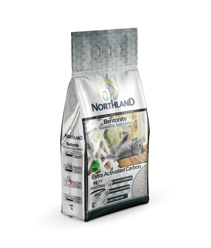 Northland Bentonite Clumping Cat Litter Extra Activated Carbon- 5L