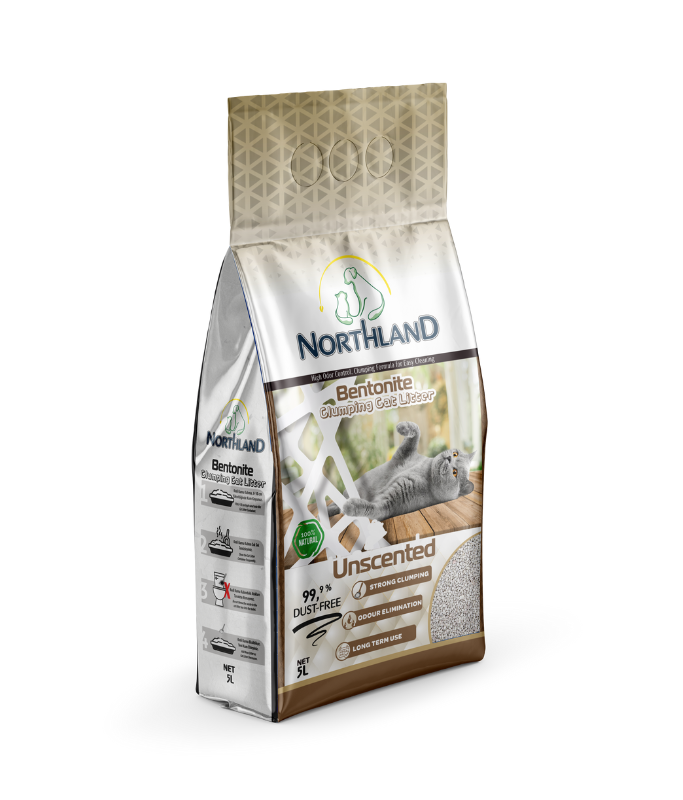 Northland Bentonite Clumping Cat Litter Unscented- 5L