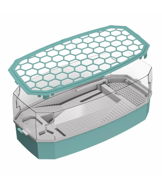 Nomoypet Detachable Escape Proof Turtle Tank Without Pump Medium