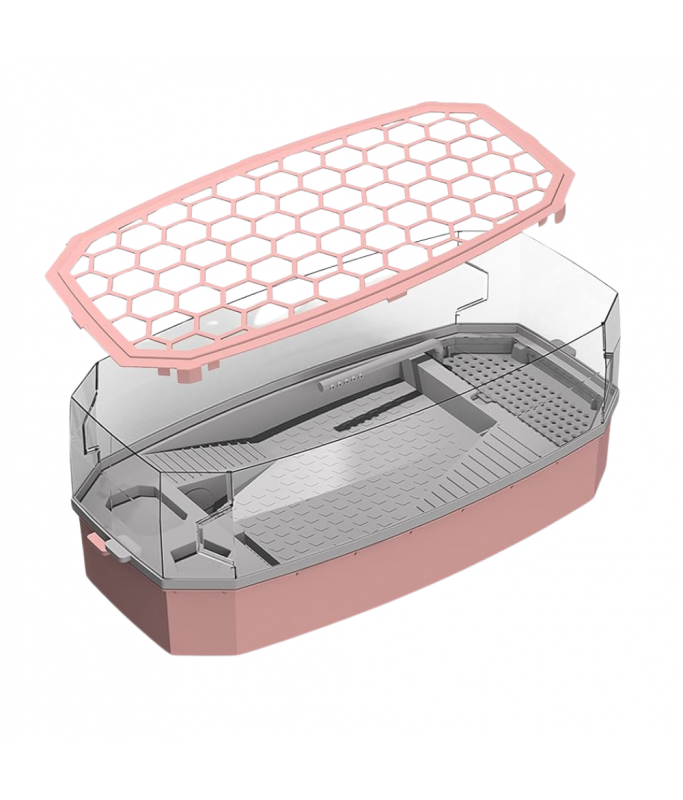 Nomoypet Detachable Escape Proof Turtle Tank Without Pump Large