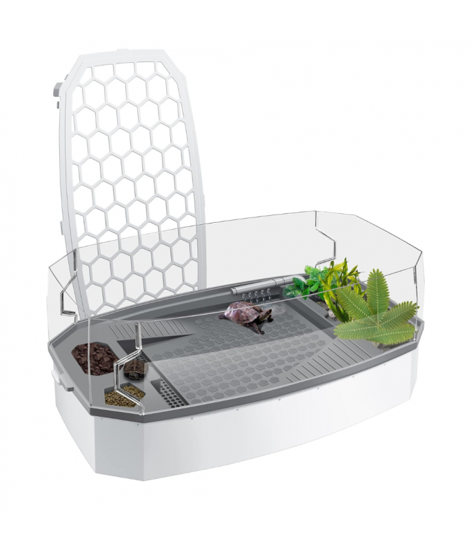 Nomoypet Detachable Escape Proof Turtle Tank Without Pump Large