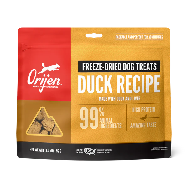 Orijen Duck Recipe Freeze Dried Dog Treats 92g