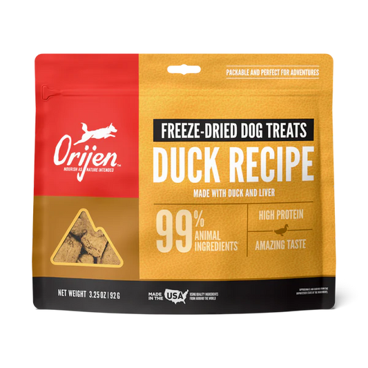 Orijen Duck Recipe Freeze Dried Dog Treats 92g