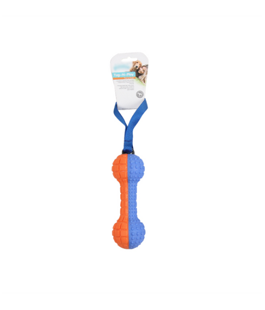 Paw Pals Squeaky Foam Dummbell with Handle