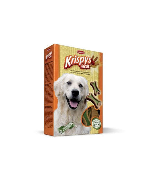 Padovan Krispys Meat Dog Biscuit - 400 gm