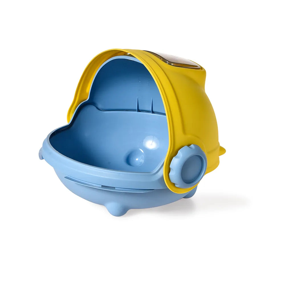 Pado Starship Cat Litter Box 55.4*49*41.7cm-Yellow