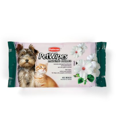 Padovan Pet Wipes White Musk - 40 Wipes