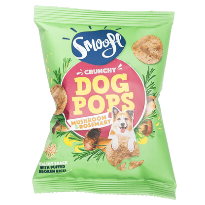 Smoofl Crunchy Mushroom & Rosemary Pops Dog Treats - 24G