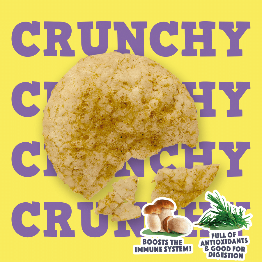 Smoofl Crunchy Mushroom & Rosemary Pops Dog Treats - 24G