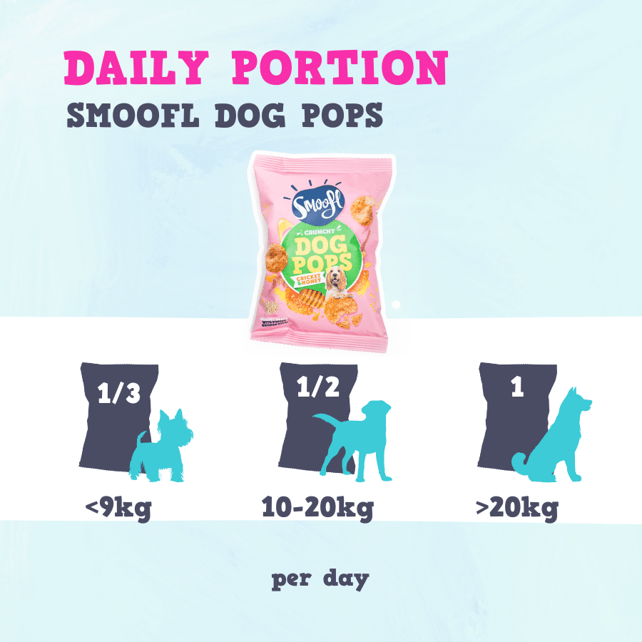 Smoofl Crunchy Cricket & Honey Pops Dog Treats - 24G