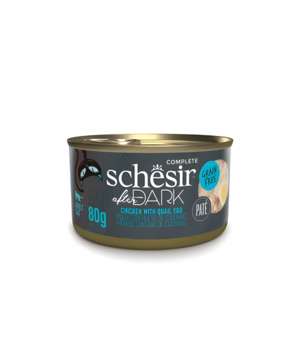 Schesir After Dark Patè For Cat - Chicken With Quail Egg 80g