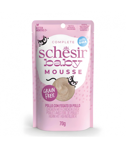 Schesir Baby Mousse Kitten - Chicken With Chicken Liver 70g