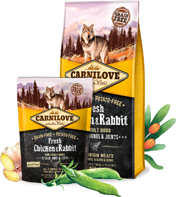 Carnilove Fresh Chicken & Rabbit Muscles, Bones & Joints for Adult dogs 12 kg