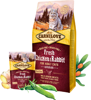 Carnilove Fresh Chicken & Rabbit Gourmand for Adult cats 2 kg