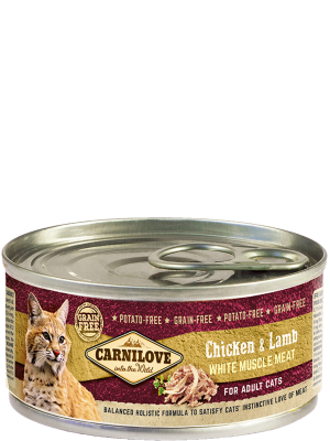 Carnilove WMM Chicken & Lamb for Adult Cats 100 g - BOX 12 CAN