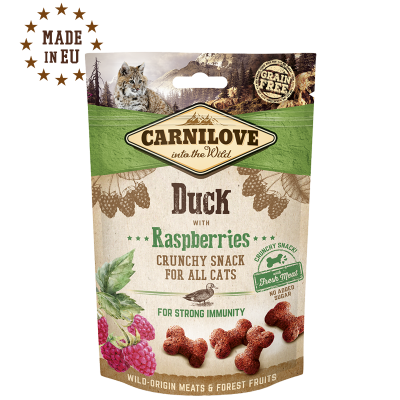 Carnilove Cat Crunchy Snack Duck & Raspberries 50 g