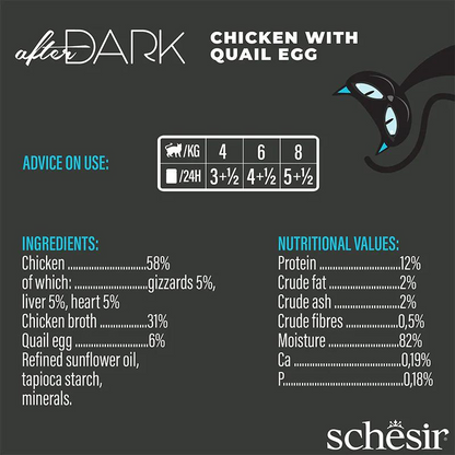 Schesir After Dark Wholefood In Broth For Cat - (12x80g)