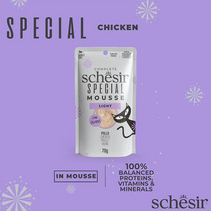 Schesir Special Mousse (Light) For Cat - Chicken 70g
