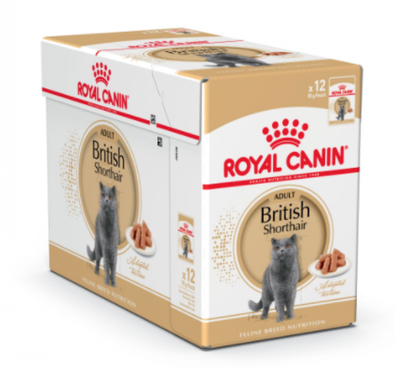 Feline Breed Nutrition British Shorthair - 12 Wet Food Pouches