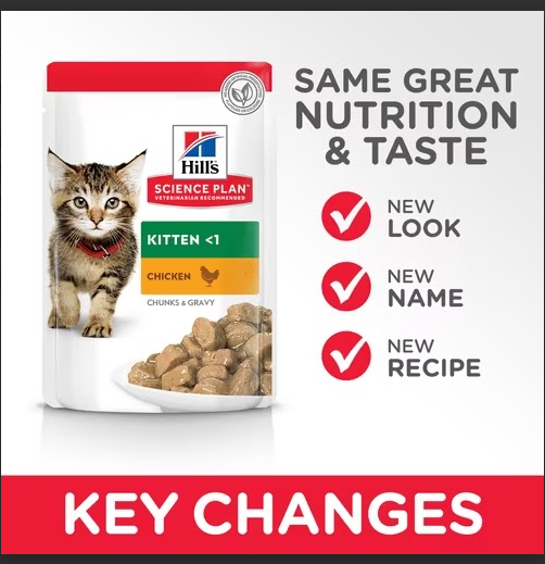 Hill's Science Plan Tender Chunks & Gravy for Kitten with chicken - 85gx12