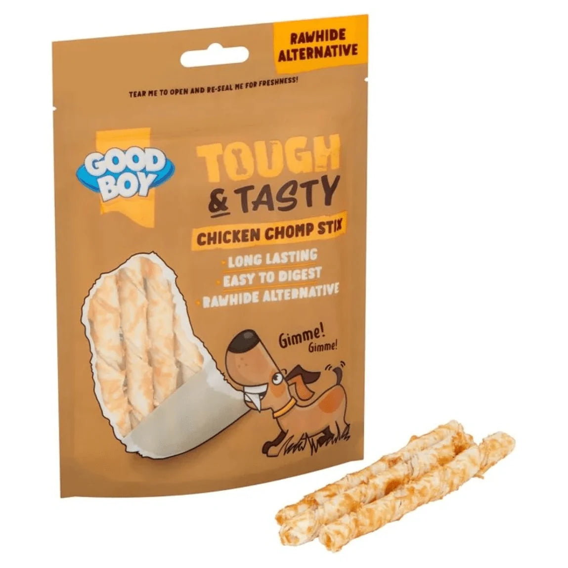 Good boy tough & tasty chicken chomp stix 60gms