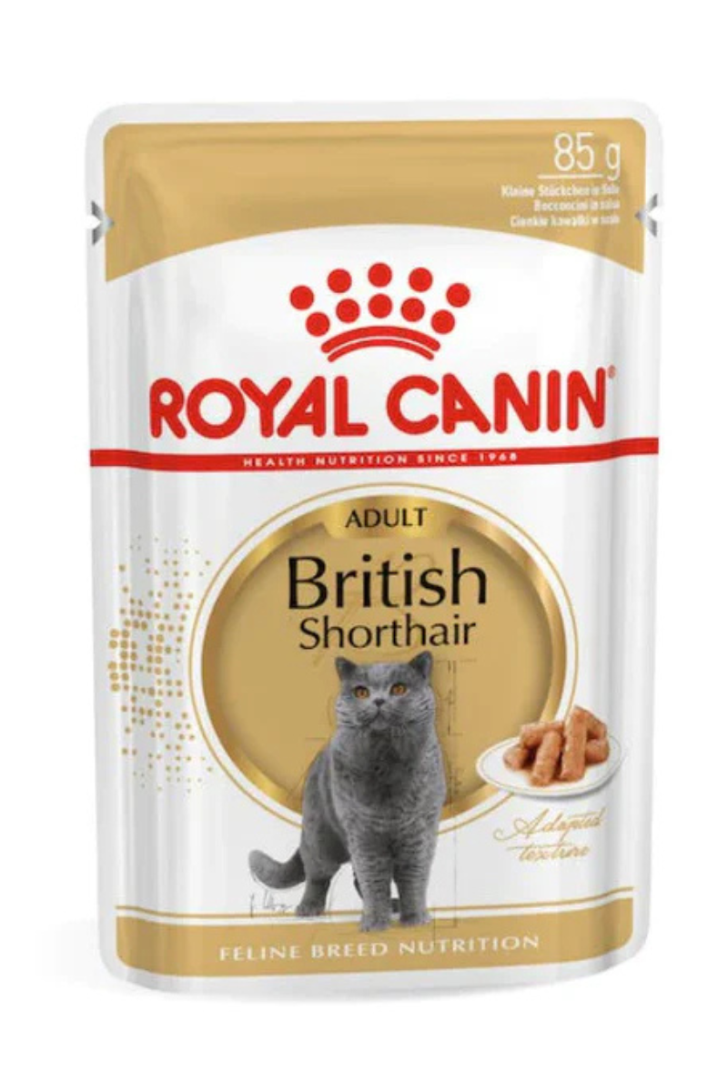 Royal Canin Feline Breed Nutrition British Shorthair - 12 Wet Food Pouches