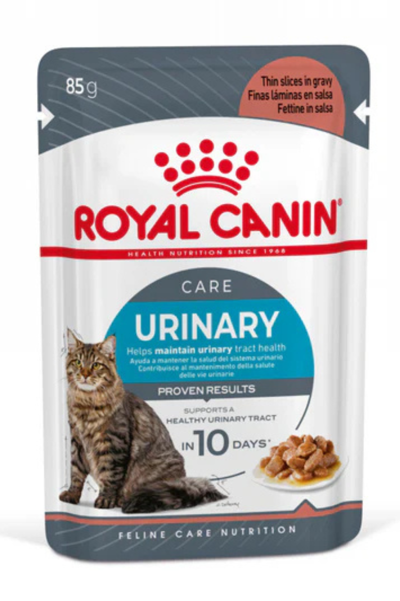 Royal Canin Feline Care Nutrition Urinary Care - 12 Wet Food Pouches (Near Expiry)
