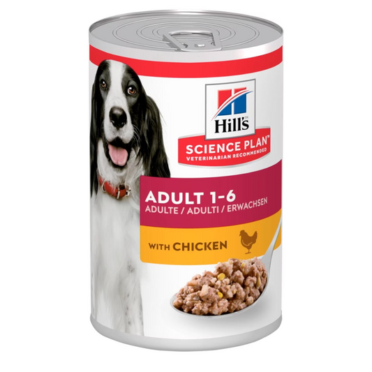 Hill's Science Plan Adult Dog Wet Food with Chicken - 370gx12