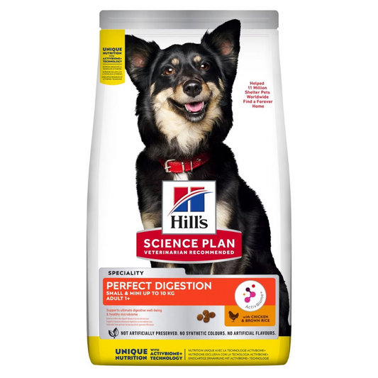 Hill’s Science Plan Perfect Digestion Small & Mini Adult 1+ Dog Food with Chicken & Brown Rice