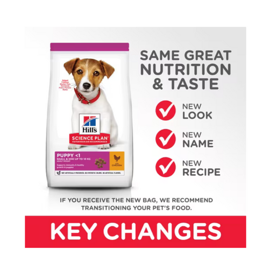 Hill's Science Plan Small & Mini Puppy Food with Chicken