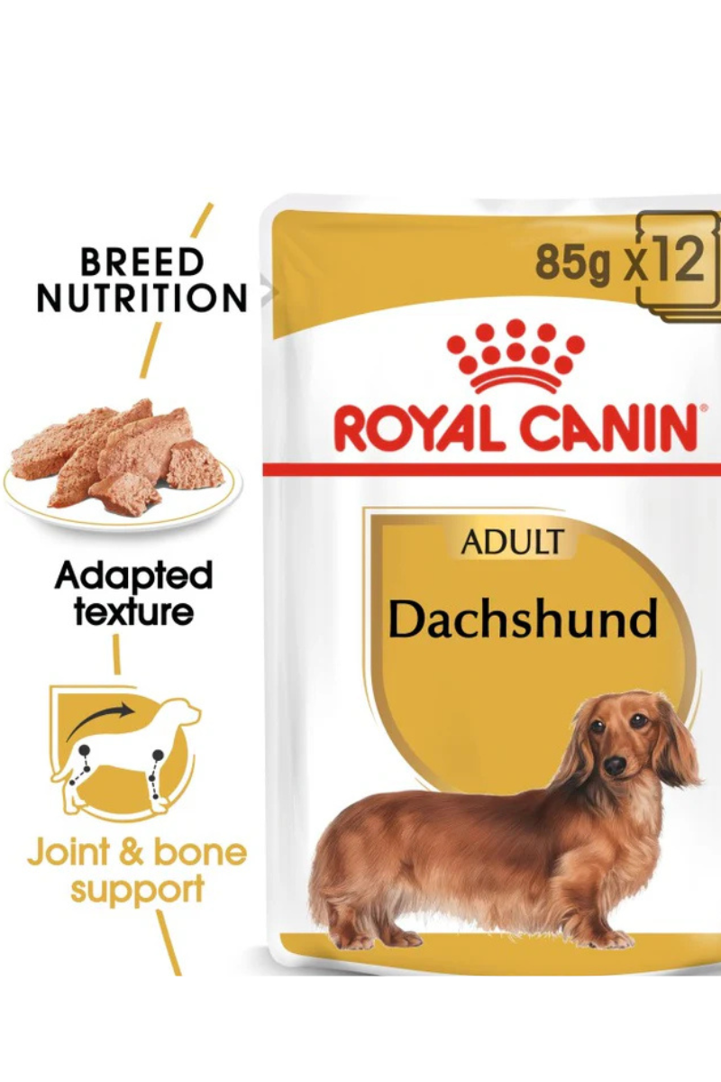 Breed Health Nutrition Dachshund Adult (WET FOOD - Pouches) 12 x 85g