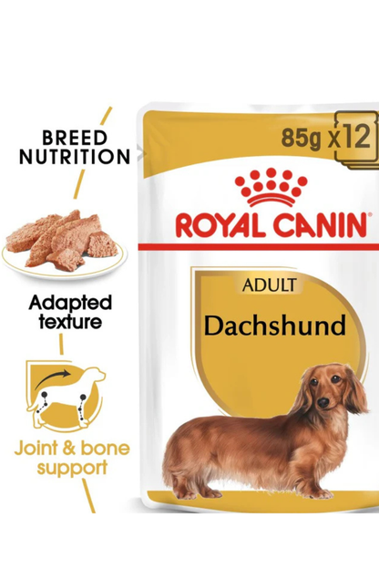 Breed Health Nutrition Dachshund Adult (WET FOOD - Pouches) 12 x 85g