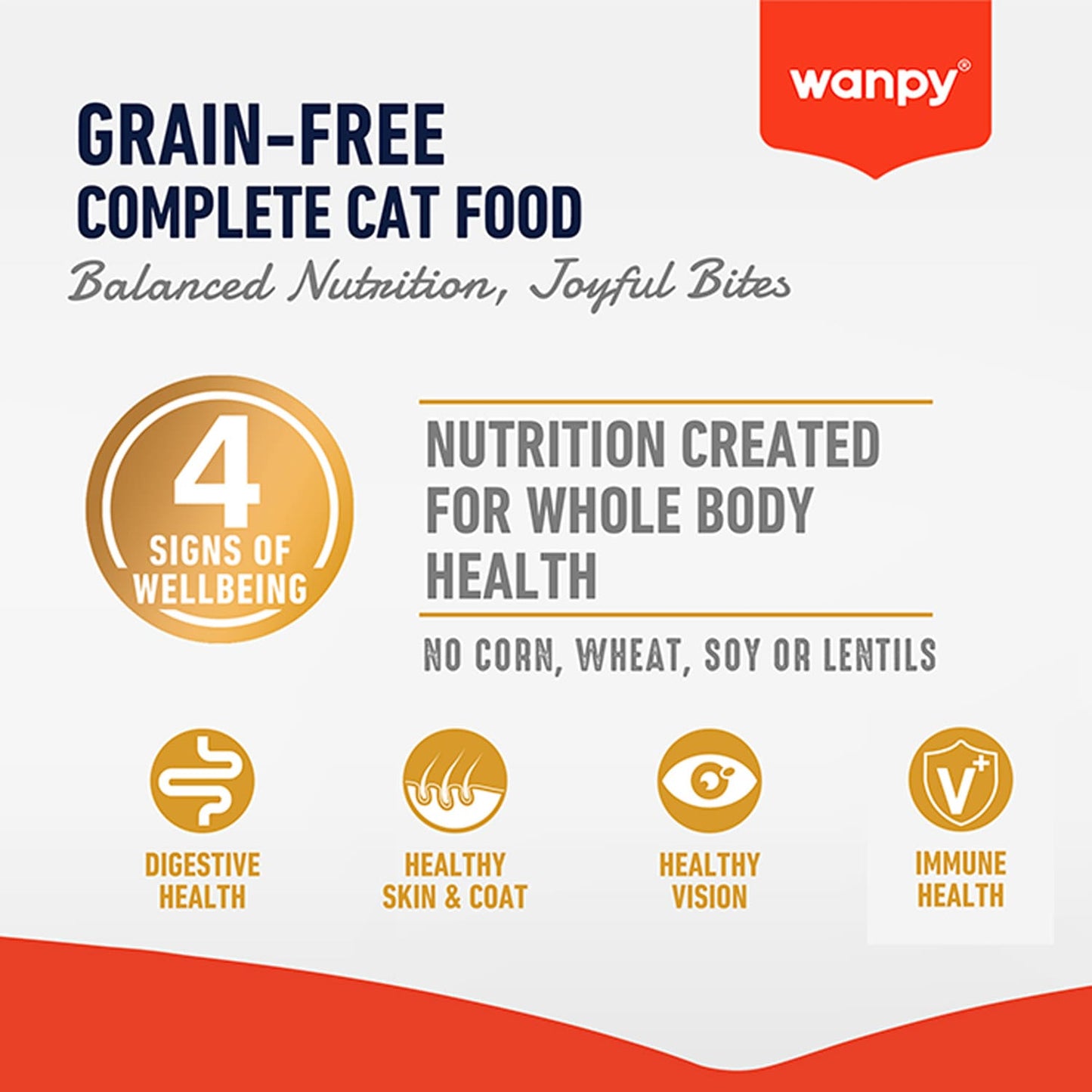 Wanpy Grain Free Complete Food for Adult Cat – Chicken Recipe 1.5kg