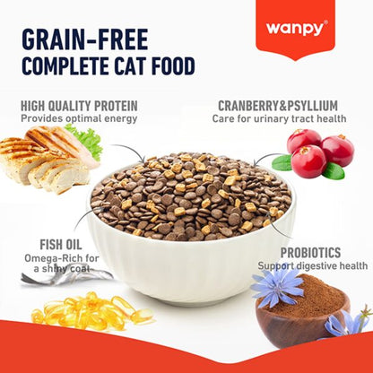 Wanpy Grain Free Complete Food for Kitten – Chicken Recipe 1.5kg
