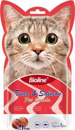 Bioline Cat Treats  - 5x15g