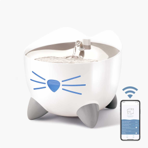 Catit PIXI Smart Fountain with Stainless Steel Top - White/2L