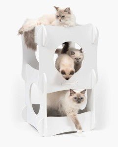 Catit Vesper Cat Furniture Condo - White