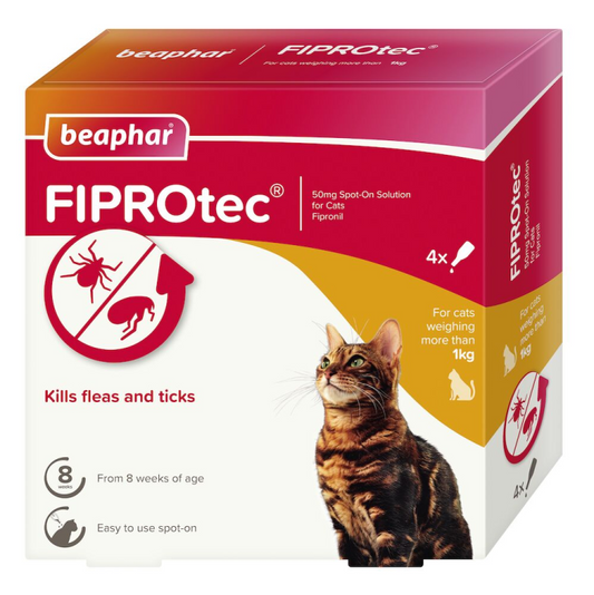 Beaphar Fiprotec for Cat - 4 Pipettes