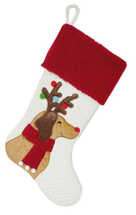 Christmas Sock Dog 44 x 28 cm
